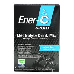 Електролітний напій Ener-C (Electrolyte Drink Mix) 12 пакетиків з ягідним смаком