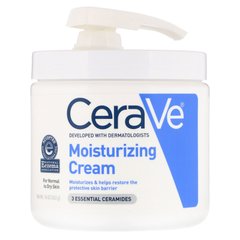 Зволожуючий крем, Moisturizing Cream with Pump, CeraVe, 453 г