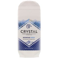 Мінеральний збагачений дезодорант Invisible Solid, Mountain Fresh, Crystal Body Deodorant, 2,5 унції 70 г
