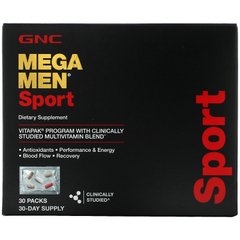 GNC, Sport, мультивітамінна суміш Vitapak, 30 упаковок