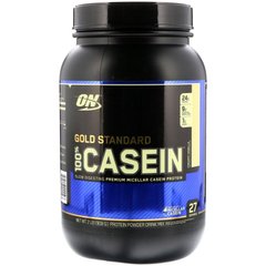 Казеїновий протеїн кремова ваніль Optimum Nutrition (Casein) 100% Casein 909 г
