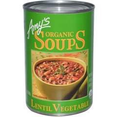 Органический овощной суп из чечевицы, Amy's, 14,5 унций (411 г) купить в Киеве и Украине