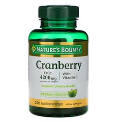 Клюква + витамин С Nature's Bounty (Cranberry) 250 капсул купить в Киеве и Украине