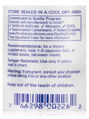 Пікногенол Pure Encapsulations (Pycnogenol) 50 мг 60 капсул
