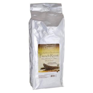 Французский жареный кофе без кофеина из цельных бобов - темный, French Roast Decaf Whole Bean Organic Coffee - Dark, Swanson, 934 грам купить в Киеве и Украине