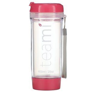 Бутылка для ходьбы, розовая, Tumbler On-the-Go, Pink, Teami, 600 мл купить в Киеве и Украине