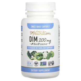 SMNutrition, DIM + BioPerine, 200 mg , 60 Capsules купить в Киеве и Украине