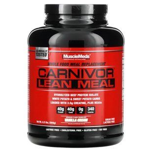 MuscleMeds, Carnivor Lean Meal, ванільний крем, 1910 г (4,21 фунта)