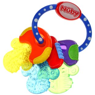 Nuby, Успокаивающий прорезыватель, ледяные ключи от укусов, синий, 3+ M, 1 шт. купить в Киеве и Украине