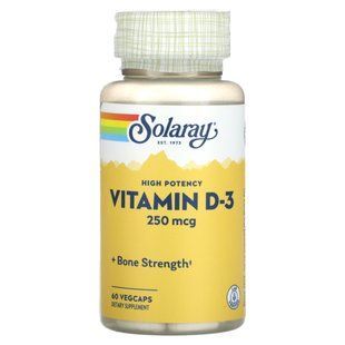 Витамин D3 Solaray (Vitamin D3) 10000 МЕ 60 капсул купить в Киеве и Украине