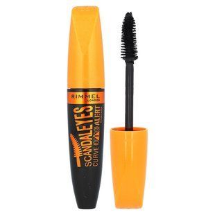 Mascara for eyelashes Scandaleyes Curve Alert, shade 001 black, Rimmel London, 12 ml