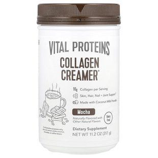 Колагеновий забелювач, кава мокко, Vital Proteins, 11,2 унції (317 г)