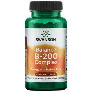 Комплекс Баланс Б-200, Balance B-200 Complex, Swanson, 100 капсул купить в Киеве и Украине
