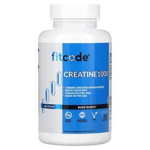 fitcode, Creatine1000, 1,000 mg, 60 Veggie Capsules (500 mg per Capsule) купить в Киеве и Украине