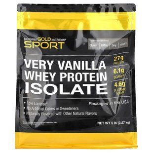 Whey Protein Isolate Vanilla California Gold Nutrition 2.27 kg