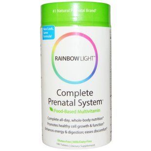 Мультивитаминный комплекс для беременных Rainbow Light (Complete Prenatal System) 180 таблеток купить в Киеве и Украине