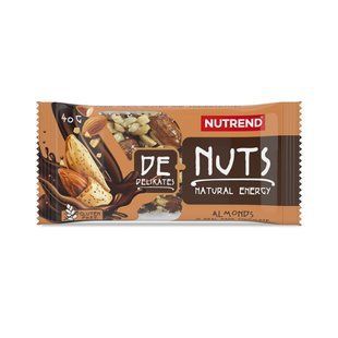 Энергетический батончик с миндалем в черном шоколаде Nutrend (DeNuts) 40 г купить в Киеве и Украине