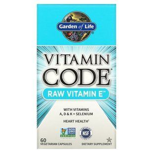 Vitamin E Garden of Life (Raw Vitamin E) 60 capsules