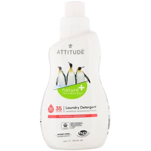 Стиральный порошок с ароматом розового грейпфрута ATTITUDE (Laundry Detergent) 1 л купить в Киеве и Украине