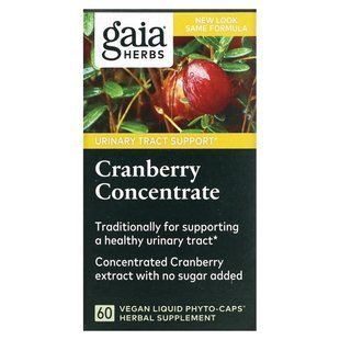 Клюква концентрат Gaia Herbs (Cranberry) 60 капсул купить в Киеве и Украине