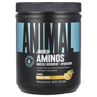 Universal Nutrition, Animal Juiced Aminos, усовершенствованные аминокислоты с разветвленной цепью, апельсин, 368 г купить в Киеве и Украине