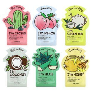 TonyMoly, Super Food Beauty Mask Bowl Set, 6 Sheets, 0.74 oz (21 g) Each купить в Киеве и Украине