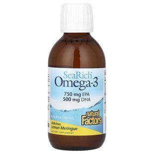 Омега-3 Natural Factors (SeaRich Omega-3) 200 мл купить в Киеве и Украине