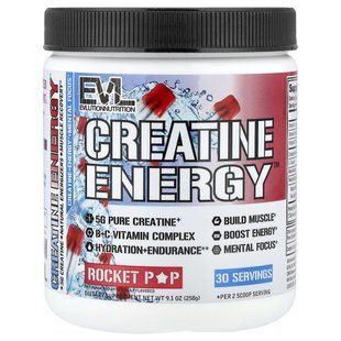 EVLution Nutrition, Creatine Energy&trade;, Rocket Pop, 258 г (9,1 унции) купить в Киеве и Украине
