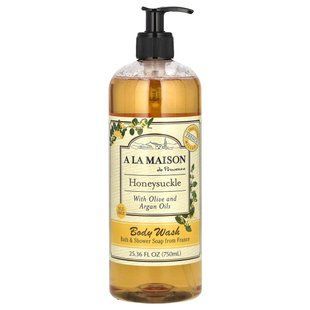 A La Maison de Provence, Body Wash, Honeysuckle With Olive and Argan Oils, 25.36 fl oz (750 ml) купить в Киеве и Украине