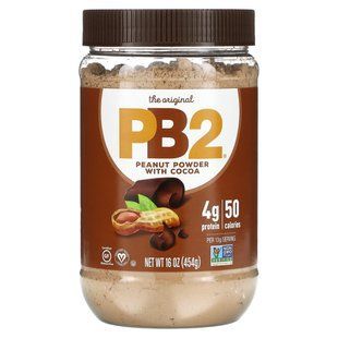 Арахисовое масло PB2 (сухой порошок) с шоколадом, PB2 Foods, 16 унций (453,6 г) купить в Киеве и Украине