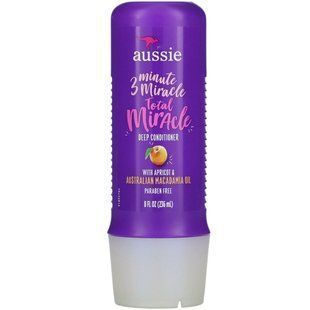 Кондиционер для глубокого ухода Aussie (3 Minute Miracle Total Miracle) 236 мл с абрикосовым маслом и австралийской макадамией купить в Киеве и Украине