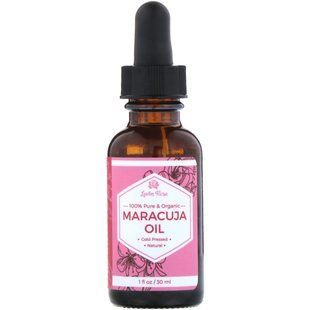 100% Pure and Organic Passion Fruit Oil, Leven Rose, 1 fl oz (30 ml)