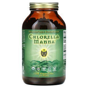 Chlorella manna, HealthForce Superfoods, 1200 plant tablets