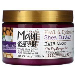 Maui Moisture, Heal & Hydrate + hair mask with shea butter, 340 g (12 oz)