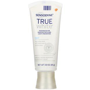 Real White Toothpaste, Mint, True White Toothpaste, Mint, Sensodyne, 85 g