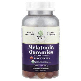 Nature's Craft, Melatonin Gummies, Berry, 120 Gummies (5 mg per Gummy) купить в Киеве и Украине