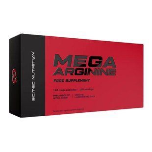 Scitec Nutrition, Mega Arginine, 120 капсул купить в Киеве и Украине