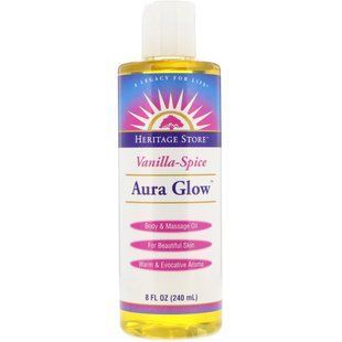 Aura Glow, vanilla-spices, Heritage Store, 8 fluid ounces (240 ml)