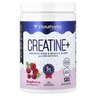 Vitauthority, Active, Creatine+, Raspberry, 13.9 oz (394 g)