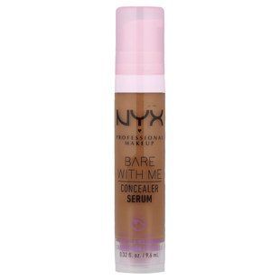 NYX Professional Makeup, Bare with Me, Concealer Serum, 09 Deep Golden, 0.32 fl oz (9.6 ml)