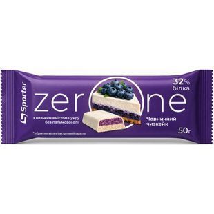 Протеїновий батончик Sporter Zero One (Protein Bar) 50 г чорничний чізкейк