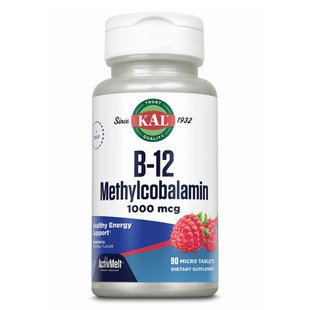 B12 Methylcobalamin 1000mcg - 60 tabs Berry KAL купить в Киеве и Украине