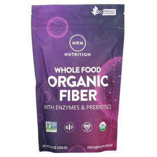 Органічна клітковина з ферментами і пребіотиками MRM (Organic Fiber with Enzymes and Prebiotics) 256 г