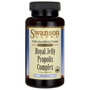 Маточное молочко, Royal Jelly Propolis Complex, Swanson, 60 капсул купить в Киеве и Украине