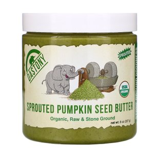 Органическое масло из проросших семян тыквы, Organic Sprouted Pumpkin Seed Butter, Dastony, 227 г купить в Киеве и Украине