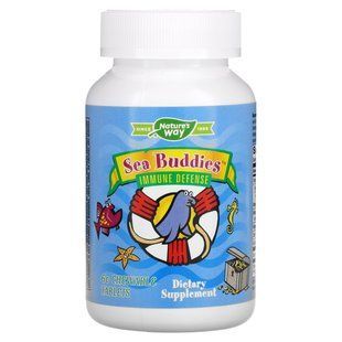 Vitamins for immunity with blueberries Enzymatic Therapy (Sea Buddies) 60 chewable tablets
