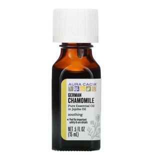 Ромашка аптечная в масле жожоба Aura Cacia (Chamomile Jojoba Oil) 15 мл купить в Киеве и Украине