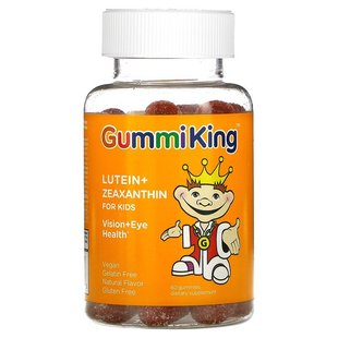 Лютеин и зеаксантин для детей вкус манго GummiKing (Lutein + Zeaxanthin for Kids) 60 жевательных конфет купить в Киеве и Украине