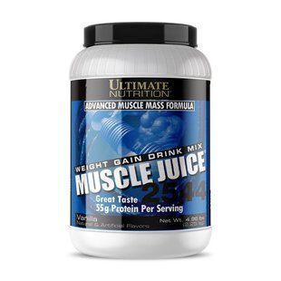 The translated product name is Muscle Juice 2544 Ultimate Nutrition 2.25 kg chocolate.