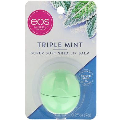 Бальзам для губ потрійна м'ята EOS (Lip Balm Triple Mint) 7 г